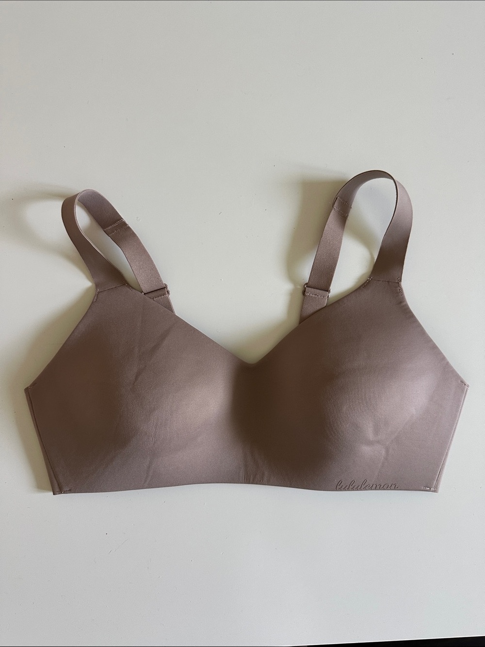Lululemon Smooth Seamless Wireless Molded Cup Bra - Taupe 34c